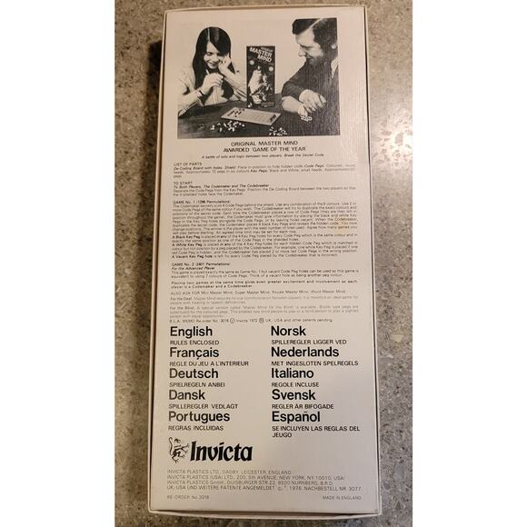 Vintage Original Master Mind Game in Box with Instructions 1972 Game of the Year - Picture 3 of 5